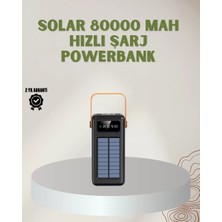 Hace Bazaar Powerbank Solar Fenerli Çoklu Kablolu Taşınabilir Şarj Aleti
