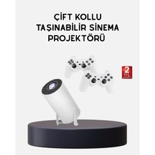 Hace Bazaar Kablosuz Projeksiyon Cihazı 4K Destekli HDMI USB Oyun Uyumlu