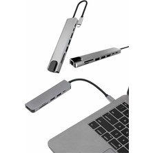 Hace Bazaar Çevirici Dönüştürücü Adaptör Macbook 3 In 1 Type-C To Hdmı USB 3.0