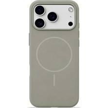Piyasa Sepeti iPhone 17 Pro Max Mag Core Akıllı MagSafe Animasyonlu Silikon Kılıf Uzay Gri