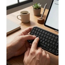 Hace Bazaar Taşınabilir Mini Bluetooth Klavye Şarjlı Kablosuz Klavye