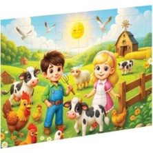 Ca Games Ca 3500 Ahşap Çiftlik Hayvanları Puzzle – Eğlenerek Öğren, Çiftliği Keşfet!