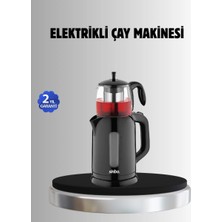 Hace Bazaar Sinbo Stm 5840 Elektrikli Çay Makinesi 1800W Cam Demlik ve Sıcak Tutma Özellikli