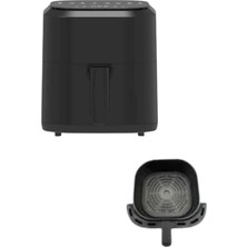 Hace Bazaar 4l Airfryer Hazneli Hava Fritözü Yağsız Fritöz Taşınabilir Fırın Işlevi Gören Pratik