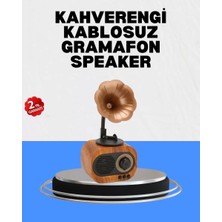 Hace Bazaar Şarjlı Mini Retro Radyo Bluetooth Hoparlör Çoklu Bağlantı Seçenekli