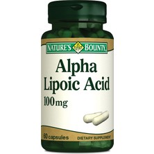 Nature's Bounty Alpha Lipoic Acid 100 Mg 60 Kapsül - Dezenfektan Hediyeli (%72 Alkol)