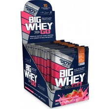 Bigjoy BIGWHEYGO Çilek Aromalı Whey Protein Tozu 15 Servis Enzim Destekli