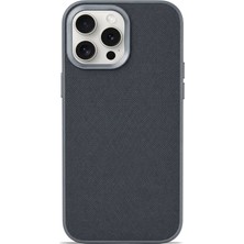 Piyasa Sepeti Aurum Vegan Leather Case Graphite Shadow iPhone 16 Pro Max