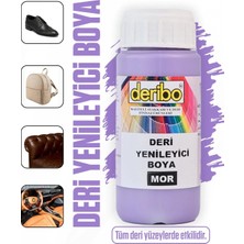 Deribo Deri Eşya, Ayakkabı, Koltuk, Direksiyon, Çanta, Deri Yenileyici Boya. 100ML. Sünger Hediyeli.