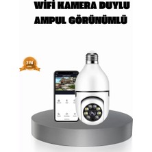Hace Bazaar 360° Akıllı Güvenlik Kamerası – Duya Takılabilir, Wi-Fi Bağlantılı, Hareket Sensörlü