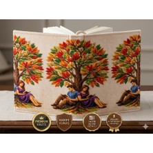 Gofitap Paylaşılan Düşler Kadife Kitap Kılıfı- Premium Kalite- (Saten Astarlı, Dokuma Ayraçlı, Çift Dikişli Dayanıklı Tasarım)