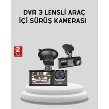 Hace Bazaar Full Hd Üç Kameralı Araç Kamerası 170° Geniş Açılı ve Park Destekli
