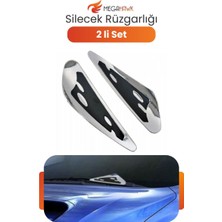 MEGAHAWK Silecek Rüzgarlığı 2’li Set Universal Cam Üstü Rüzgar Yönlendirici Oto Aksesuar