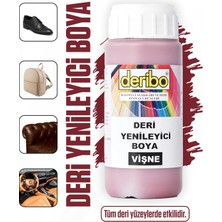 Deribo Deri Eşya, Ayakkabı, Koltuk, Direksiyon, Çanta, Deri Yenileyici Boya. 100ML. Sünger Hediyeli.