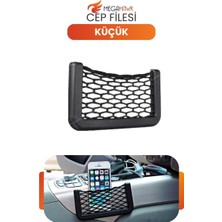MEGAHAWK Araç Içi File Organizer Cep Torpido Düzenleyici Yapışkanlı Telefon Tutucu