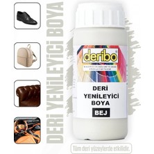 Deribo Deri Eşya, Ayakkabı, Koltuk, Direksiyon, Çanta, Deri Yenileyici Boya. 100ML. Sünger Hediyeli.