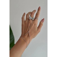 OkkoStore Taşlı V Model Parıltılı Şahmeran