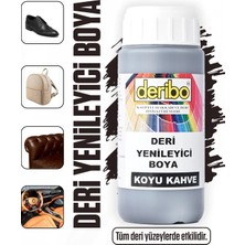 Deribo Deri Eşya, Ayakkabı, Koltuk, Direksiyon, Çanta, Deri Yenileyici Boya. 100ML. Sünger Hediyeli.