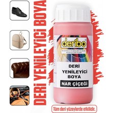 Deribo Deri Eşya, Ayakkabı, Koltuk, Direksiyon, Çanta, Deri Yenileyici Boya. 100ML. Sünger Hediyeli.