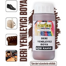 Deribo Deri Eşya, Ayakkabı, Koltuk, Direksiyon, Çanta, Deri Yenileyici Boya. 100ML. Sünger Hediyeli.