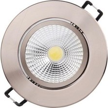 Horoz 5 W Beyaz Renk Krom Kasa COB LED Armatür 120 Derece Işık Yönü ile Enerji Tasarruflu