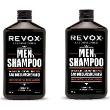 Revox Men 400 ml x 2 Adet Dökülmeye Karşı Şampuan Bitki Özlü Erkek Kullanıcılar İçin Özel Formül