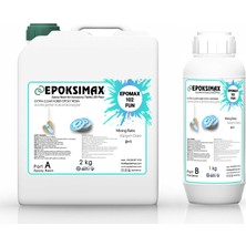 Epoksimax 102 Fun Aksesuar ve Hobi Epoksi Reçine 3 kg Kokusuz ve Ultra UV Dirençli Özellikler