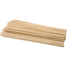 Mangala Bambu Çöp Şiş 25CM 100 Adet Doğal Malzemeden İmal Özellikli Şişler