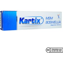 RCFARMA Kartix Krem 100 ml MSM ve Boswellia İçeren Eklem Ağrıları İçin Masaj Kremi