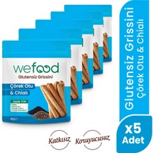 Wefood glutensiz Grissini Çörekotu & Chia 40 g 5'li