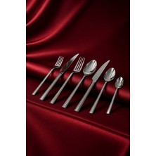 Asya 84 Parça 12 Kişilik Çelik & Sade Çatal & Kaşık & Bıçak Takımı Lüx