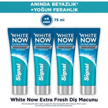 Signal White Now Diş Macunu Extra Fresh Anında Beyazlık 75 ml x4