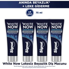 Signal White Now Diş Macunu Lekesiz Beyazlık Etkili Leke Giderme 75 ml X4