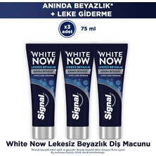 Signal White Now Diş Macunu Lekesiz Beyazlık Etkili Leke Giderme 75 ml X3