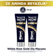 Signal White Now Diş Macunu Gold 3 Kat Işıltı 75 ml X2