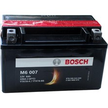 Bosch Motosiklet Aküsü M6 007 M6 6 YTX7A-BS 12 Volt 6 Amper Uzun Ömürlü ve Bakım Gerektirmez