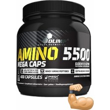 Olimp Amino 5500 Aminoasit Mega Caps 400 Kapsül Amino Asit İçeriği ile Sporcular İçin Destekleyici
