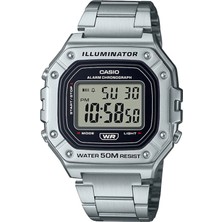 Casio W-218HD-1AVDF Erkek Kol Saati Metal Kordon 5 ATM Suya Dayanıklı Kronometreli Standart