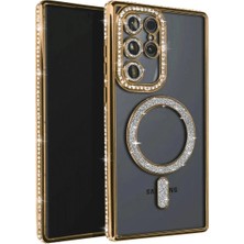 Aydogan's Galaxy S23 Ultra Joke Simli Magneticsafe Kılıf - Gold