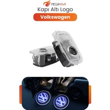 MEGAHAWK Araç Kapı Altı Logo Volkswagen Işığı 2’li Set LED Kapı Karşılama Lambası Sensörlü Oto Aksesuar