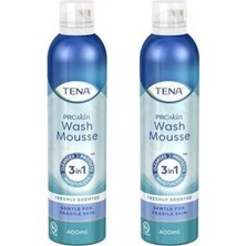 TENA Vücut Temizleme Köpüğü 2'li 3in1 400ml Susuz Temizleme Onarım Koruma Çok Amaçlı Cilt Bakımı
