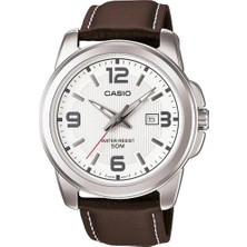 Casio MTP-1314L-7AVDF Standart Erkek Kol Saati 5 ATM Su Geçirmez Kahverengi Deri Kordon