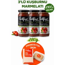 Lutfiye Organik Kuşburnu Marmelatı 3’lü Set – Şekeri Meyveden