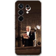 TechTree Tecno Camon 50 4g Uyumlu Atatürk Ilk Meclis Konuşması Baskılı Silikon Kılıf