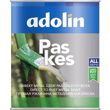 Adolin Paskes 0,75 Lt. Ral 6005 Çit Yeşili Metal Boyası Pas Önleyici Özellik ile İç ve Dış Mekan Kullanımı
