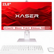 Xaser XS168 Intel Core i3-12100 8GB RAM 512GB SSD 23.8" Full HD Webcam Wi-Fi Bluetooth All In One Bilgisayar