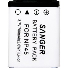 Sanger NP-45 Li-Ion Pil 700mAh Fujifilm Fotoğraf Makinesi Batarya Uyumlu Cihazlar İçin