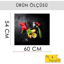 Wheat Grains Global Store Mutfak Ocağı Arkası Hangisini Pişirelim Duvar Yapışkanlı Folyo - 60X54 cm