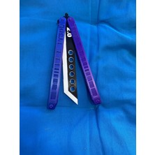 Riva Self Katana Kelebek Antrenman Için Keskin Olmayan Oyuncak - 3D Pla Plastik Stres Kelebeği Balisong