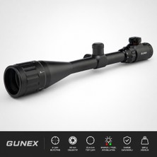 Gunex 6-24X50 Aoeg 25.4mm Aydınlatmalı Dürbünü